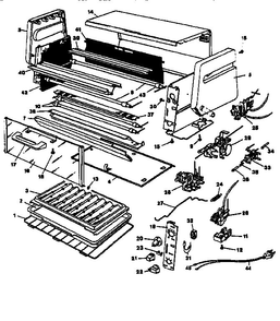 Replacement Parts Diagram and Parts List for TRO400VA  Black and Decker Toaster Oven